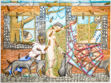 Marco Bustamante SIGNED Original Watercolor