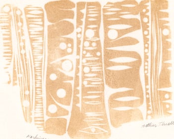 Arthur Thrall Embossed Etching S/N