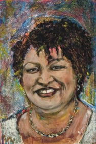 Joan Baez S/N Print 'Stacey Abrams' COA