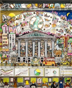 Charles Fazzino Another Day Another Dollar S/N