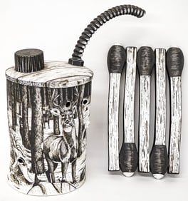 Fuel Can with Matches (base) Illegibly Signed