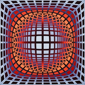 Victor Vasarely Large Serigraph [Uran II]