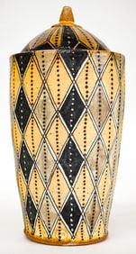 Studio Ceramics Covered Vessel (Signed)