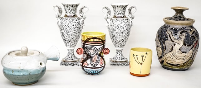 A Group of Studio Pottery, Ceramics etc.