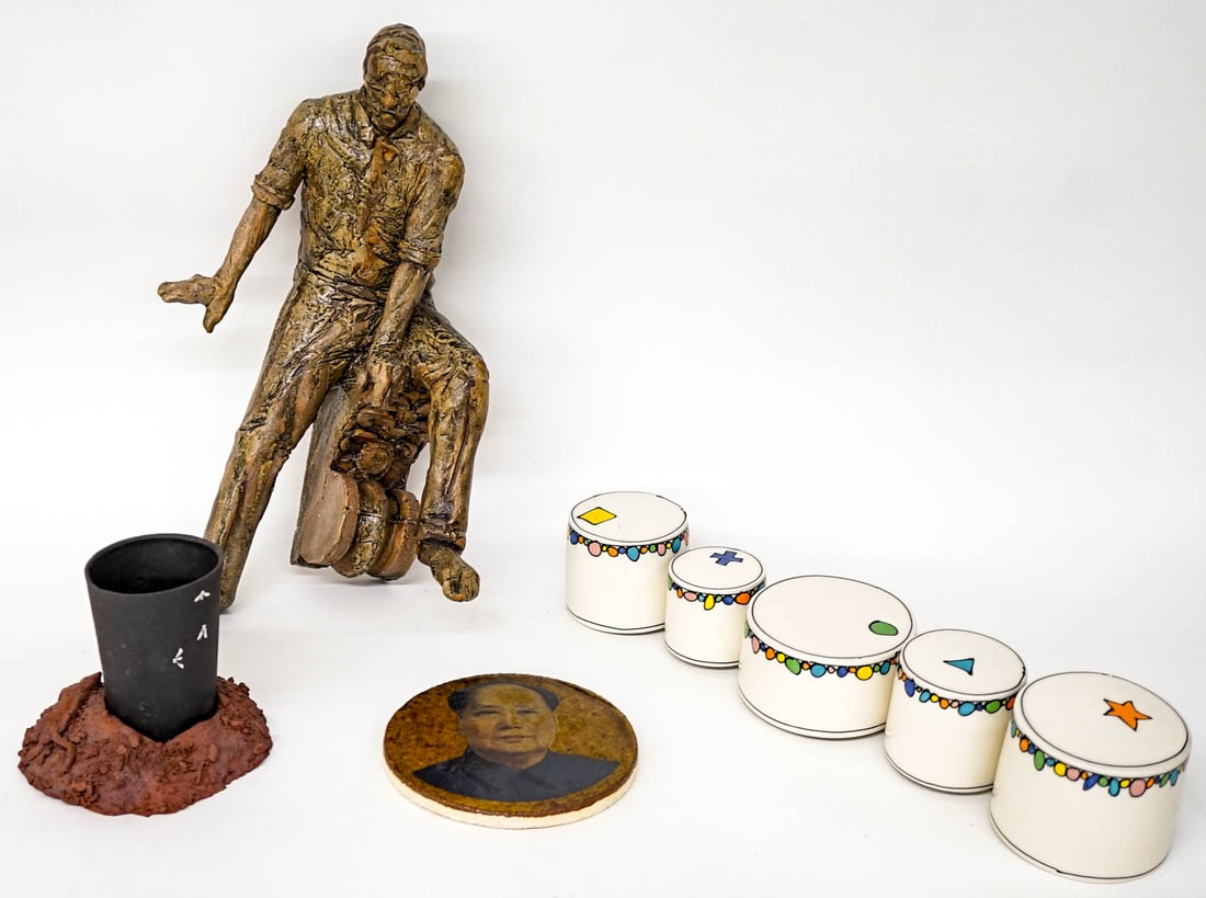 Studio Pottery, Ceramics (4 Pcs) (1 of 6)