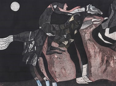 JAVIER ARÉVALO Etching SIGNED 1987 P/A