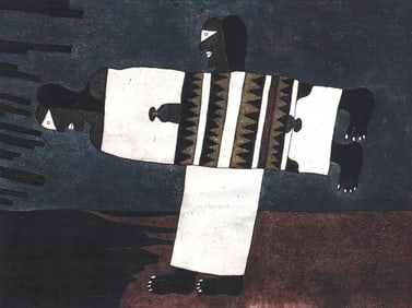 JAVIER ARÉVALO Etching SIGNED 1987 P/A