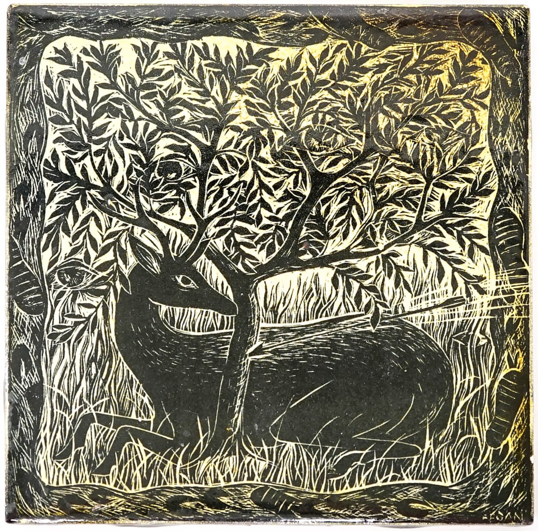 David Regan 6IN Tile [Deer] (1 of 3)