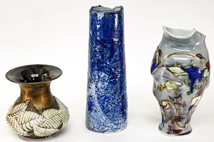 Studio (3) Pottery Pieces [Montana Artists]