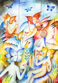 Heteo Perez Rojas Original Signed Watercolor