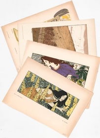 Art Nouveau (4) Lithographs