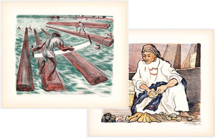 Two (2) Lithographs SIGNED [Mexico]