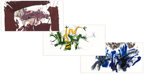 Paul Rebeyrolle (3) Lithographs Abstract [Paris]