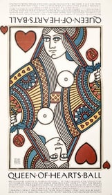 David Lance Goines 'Queen of Hearts Ball' Poster