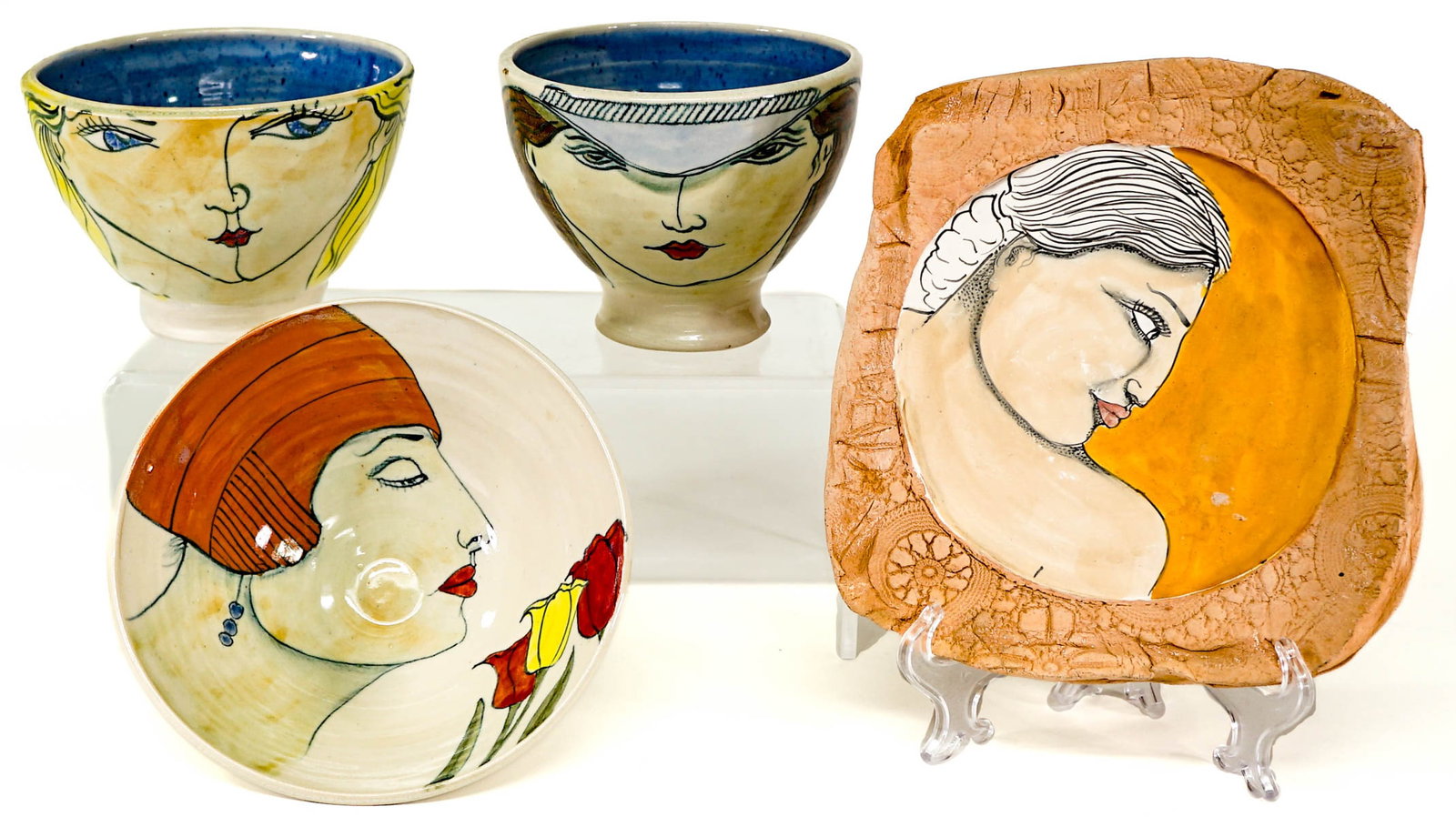 Hal Mathew (4) Studio Pottery Pieces [Faces] (1 of 14)