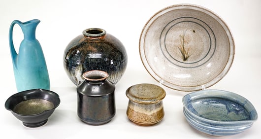 American (8) Art Pottery Pieces