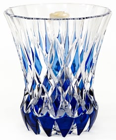 Val St Lambert 6IN Vase [Cobalt & Clear]
