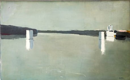 Pierre Doutreleau Large Oil on Canvas