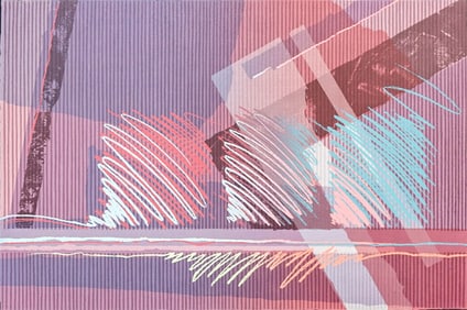 Illegibly Signed Abstract Serigraph