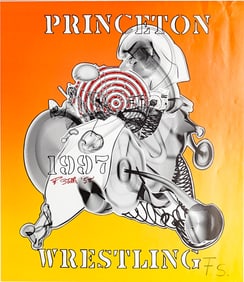 Frank Stella Hand Signed Poster