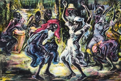 Marion Greenwood Paintagraph 'Haitian Dancers'