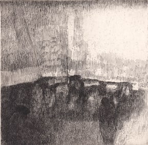 Harold Altman SIGNED Etching [Waiting] AAA