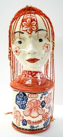 Mo Gary Studio Pottery 'Flower Goddess'