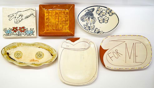 Archie Bray (Montana) Pottery (6) Trays