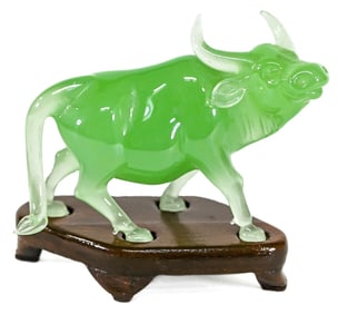 Chinese Glass [Bull with Stand]