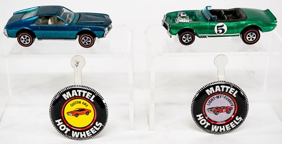 (2) Hot Wheels Redlines HIGH GRADE