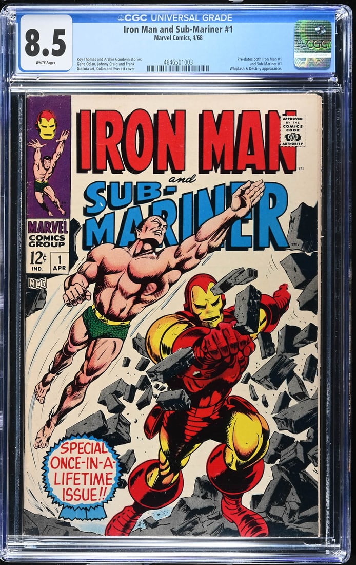 Iron Man and Sub-Mariner #1 (4/68) CGC 8.5 (1 of 2)