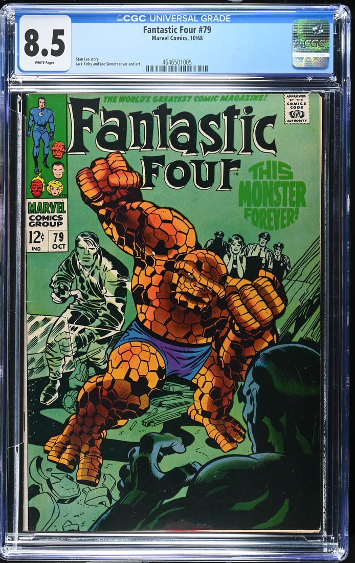 Fantastic Four #79 (10/68) CGC 8.5 WHITE PAGES (1 of 2)