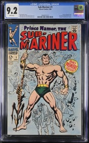 Sub-Mariner #1 (5/68) CGC 9.2 WHITE PAGES