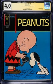 Charles M. Schulz Hand Signed Comic Book