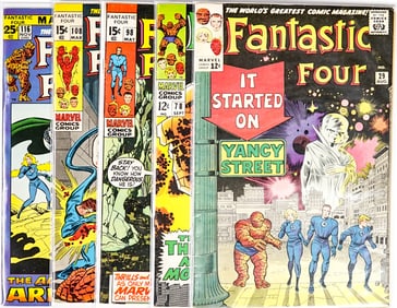 Fantastic Four Vintage Comic Books (5)
