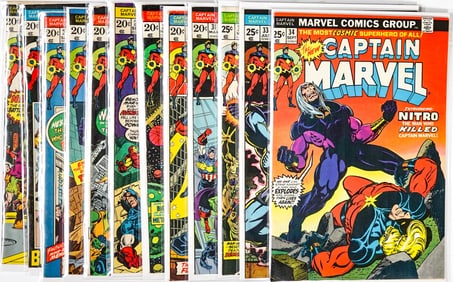 [Marvel] Captain Marvel Vintage Comic Books (12)