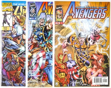 Michael Ryan SIGNED Avengers Comic Books (3)