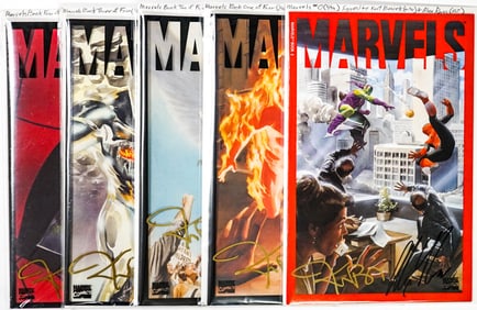 Marvels 1-4 NM Marvel Set SIGNED Busiek, Ross