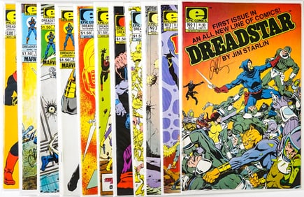 Jim Starlin SIGNED Dreadstar 1-10, Annual 1