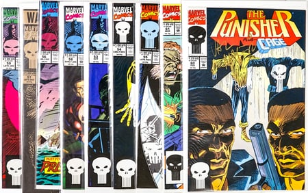 (9) The Punisher Artist SIGNED Comic Books