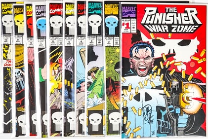 The Punisher War Zone No.1-10 ALL SIGNED