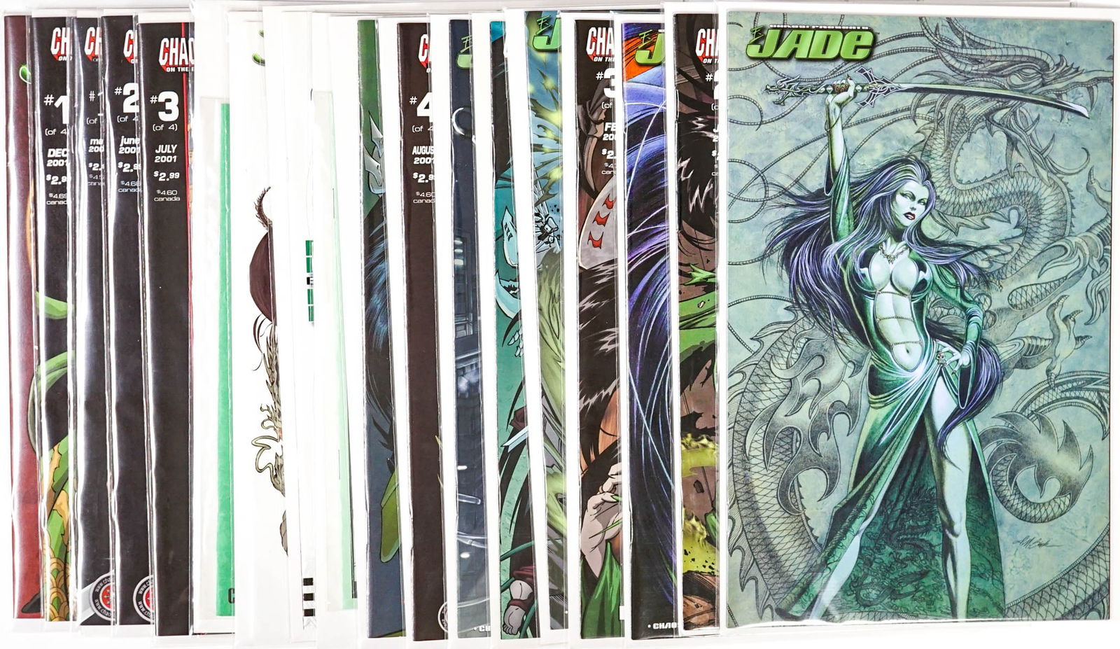 [Chaos!] Jade Comic Books(18): [Chaos] Jade Comic Books(18). NM-MT/MT condition. The absence of a condition report does not imply that the lot is in perfect condition or completely free from wear and tear, imperfections, or the con
