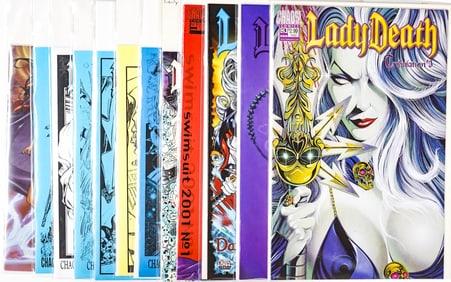 Lady Death Comic Books (12) Rare & Limited Items