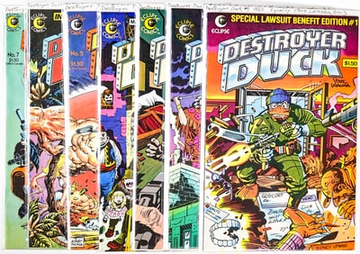 Duck Destroyer 1-7 SIGNED by Artists