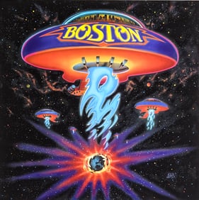 [Boston, Band Logo] S/N Lithograph by R. Huyssen