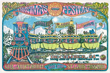 RARE 1968 Christmas Festival Concert Poster