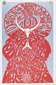 1969 Devil's Kitchen Concert Poster Santa Rosa
