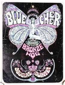 Blue Cheer Concert Poster in Santa Rosa 1968