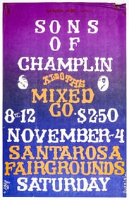 The Sons of Champlin Original Concert Poster