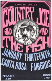 Country Joe And The Fish Original Concert Poster